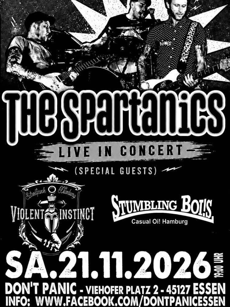 The Spartanics + Violent Instinct + Stumbling Bois