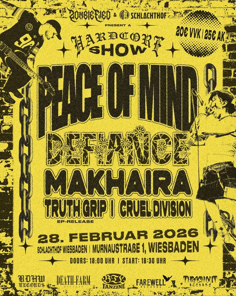 Peace Of Mind / Defiance / Makhaira / Truth Grip / Cruel Division