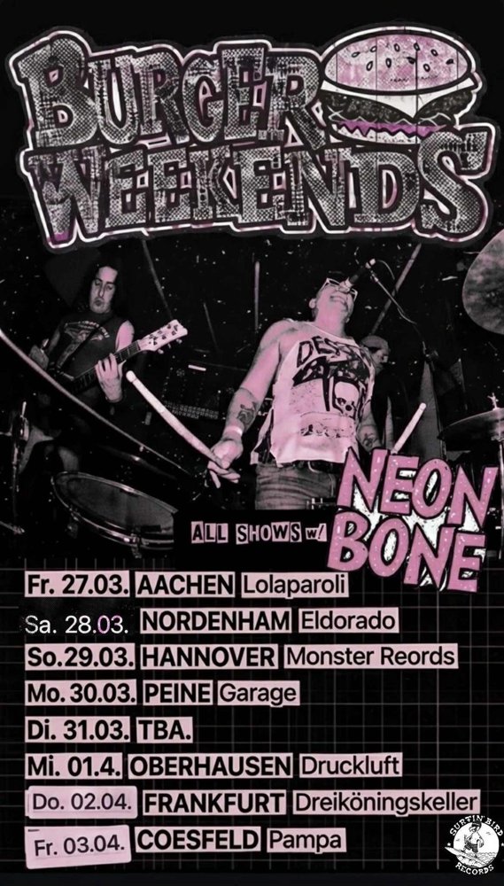Burger Weekends + Neonbone