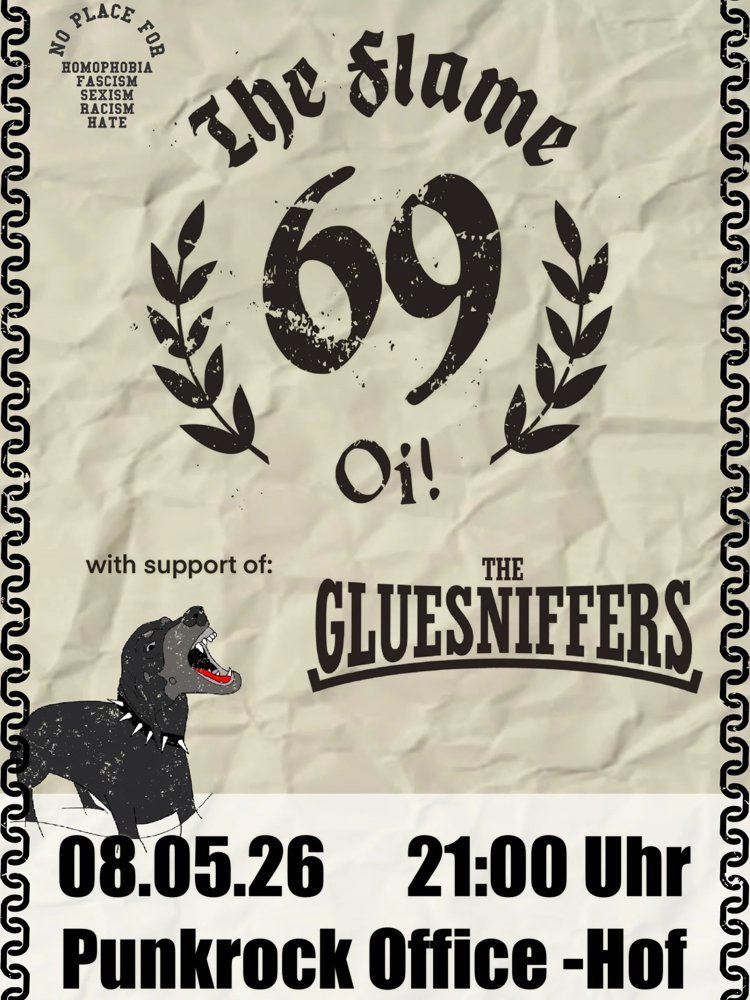 The Flame 69 + Gluesniffers
