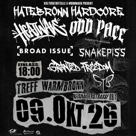 HATEBRONN HARDCORE: Heatwave + Odd Pace + uvm