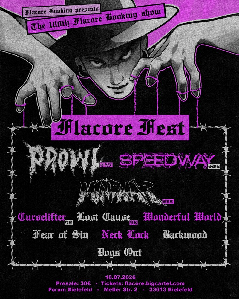 Flacore Fest: Prowl + Speedway + Mindwar uvm