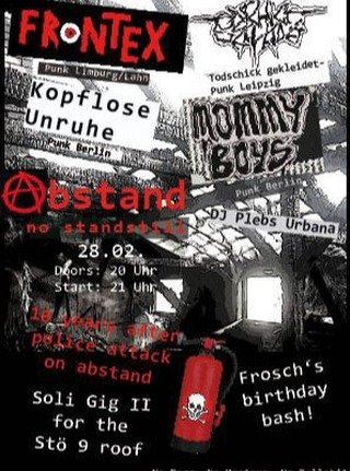 Frontex + Kopflose Unruhe + Mommy Boys + Todschick Gekleidet
