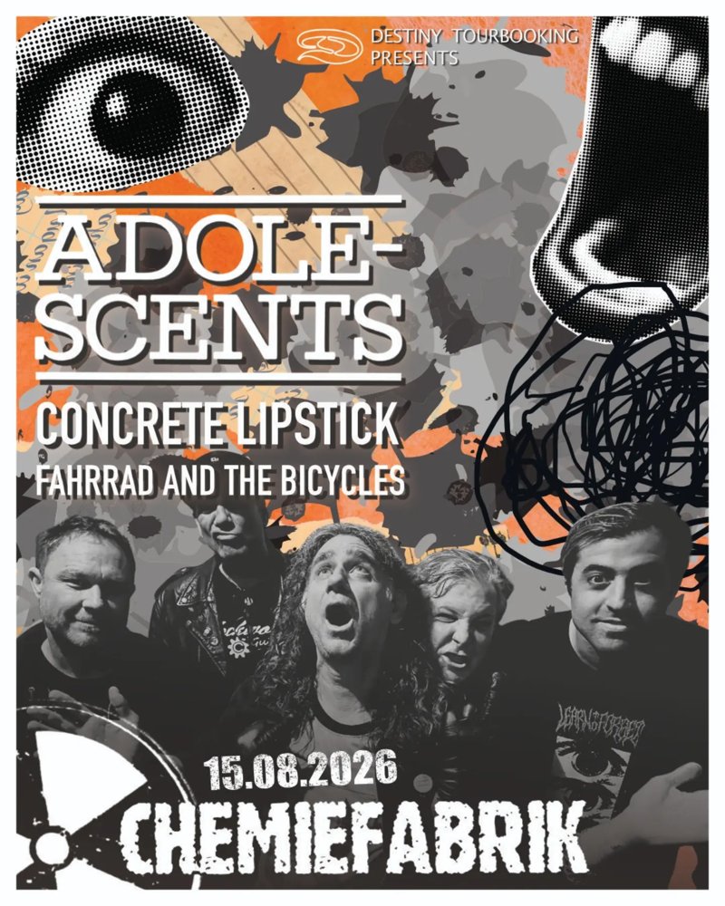 Adolescents + Concrete Lipstick + Fahrrad & the Bicycles
