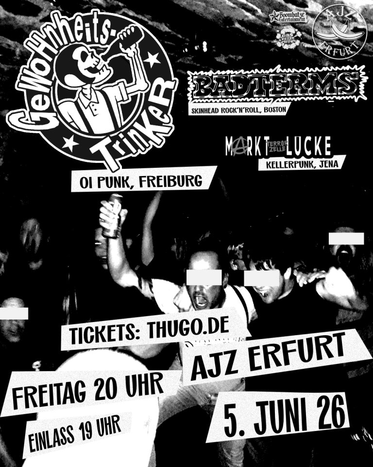 Gewohnheitstrinker + Badterms + Marktlücke Terrorzelle