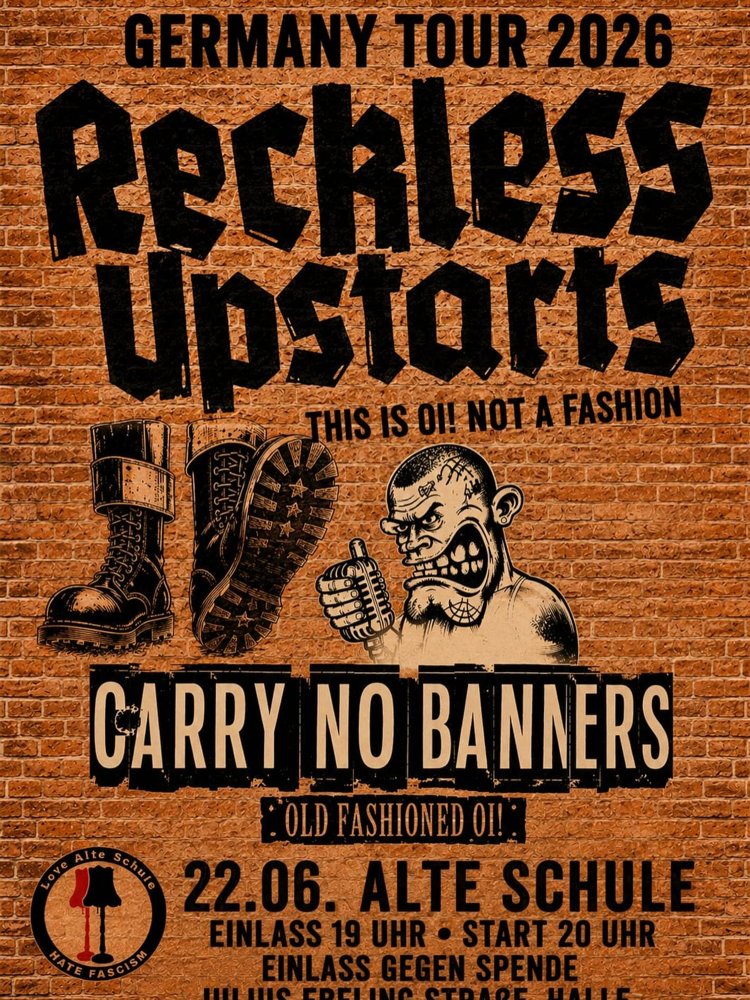 Reckless Upstarts + Carry No Banners