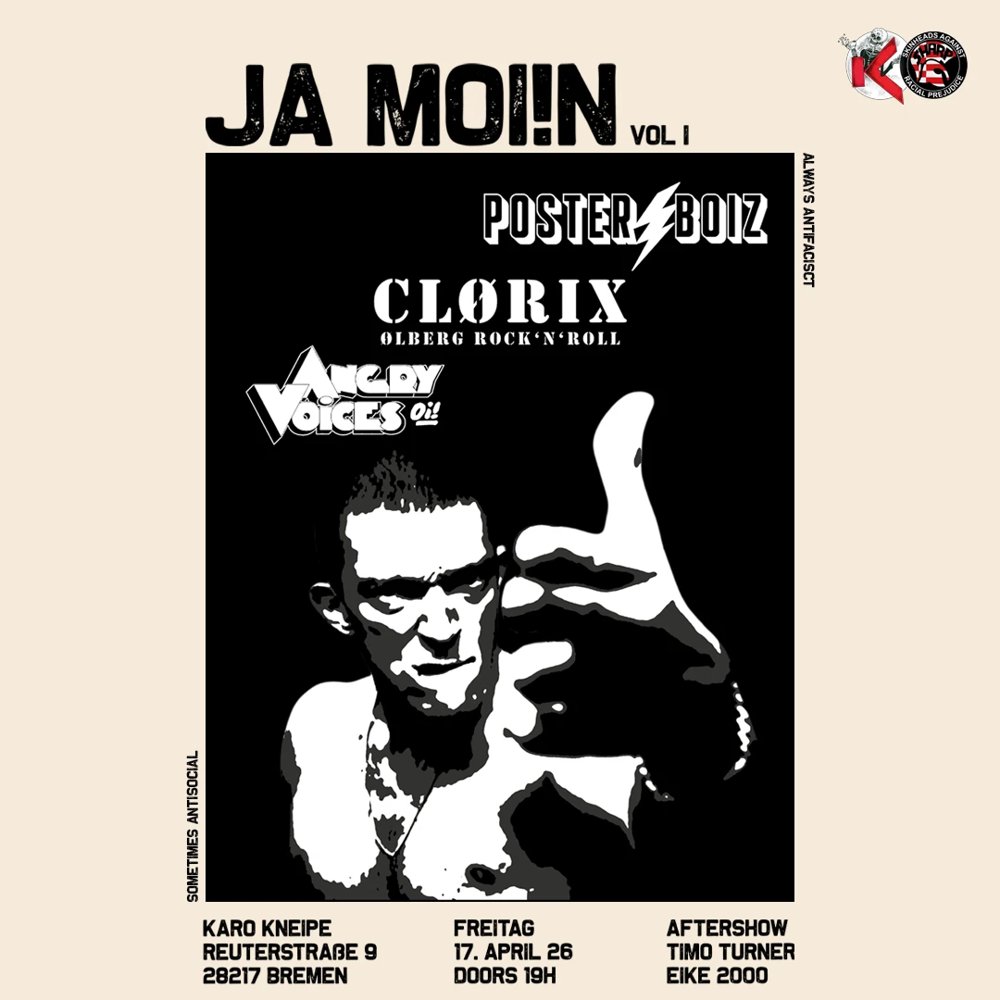 Ja Moi!n Vol 1: Posterboiz + Clorix + Angry Voices