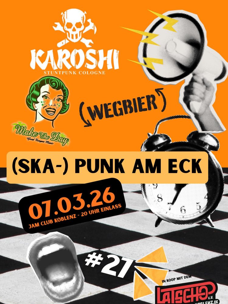 (Ska-)Punk am Eck: Karoshi + Wegbier + Make the Day