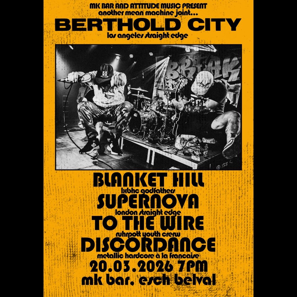 Berthold City + Blanket Hill + Supernova + To the Wire + Discordance