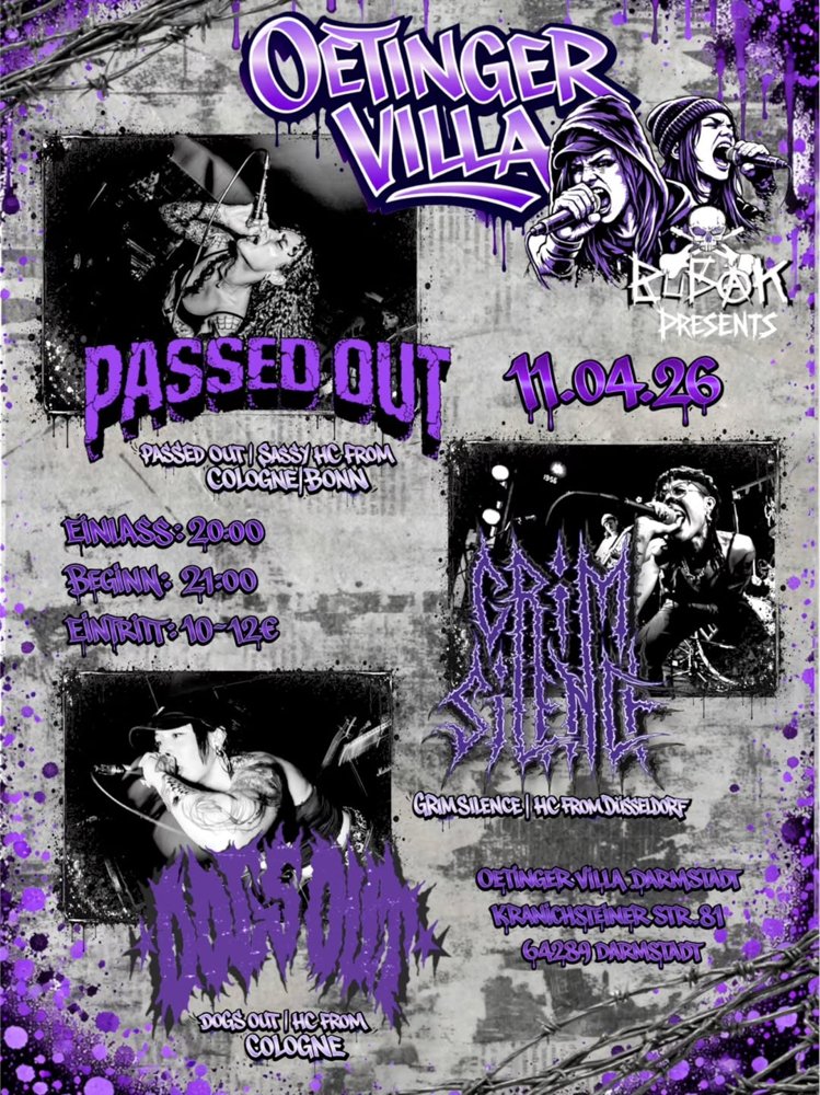 Passed Out + Grim Silence + Dogs Out