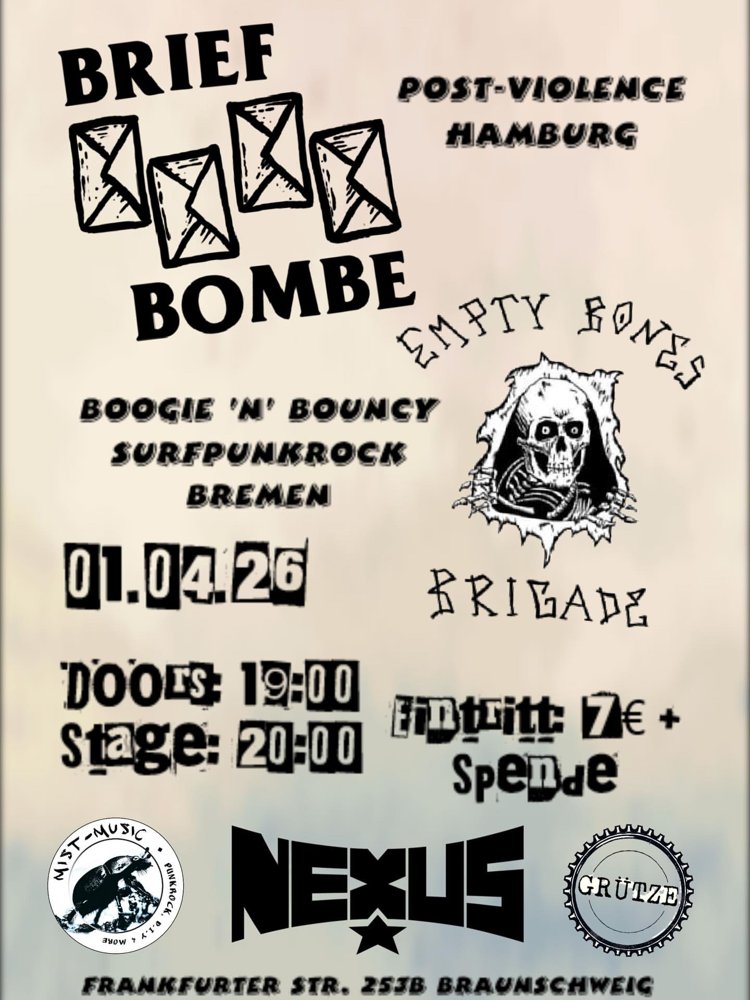 Briefbombe + Empty Bones