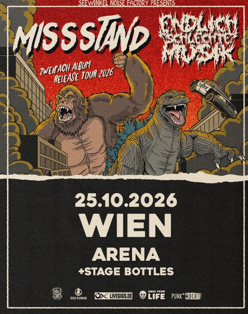 MISSSTAND + ENDLICH SCHLECHTE MUSIK + STAGE BOTTLES