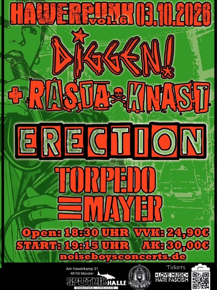 Hawerpunk Vol. 6: Diggen + Rasta Knast + Erection + Torpedo Mayer