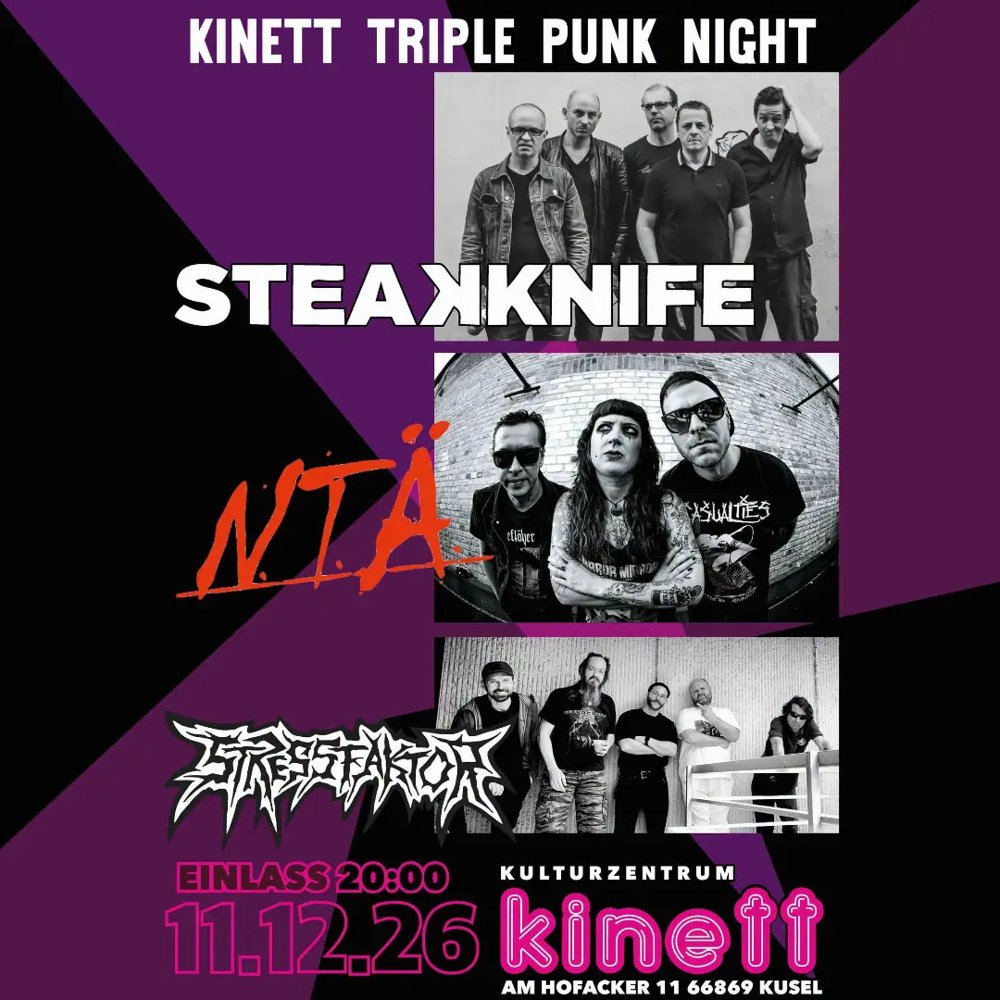 Steakknife + N.T.Ä. + Stressfaktor