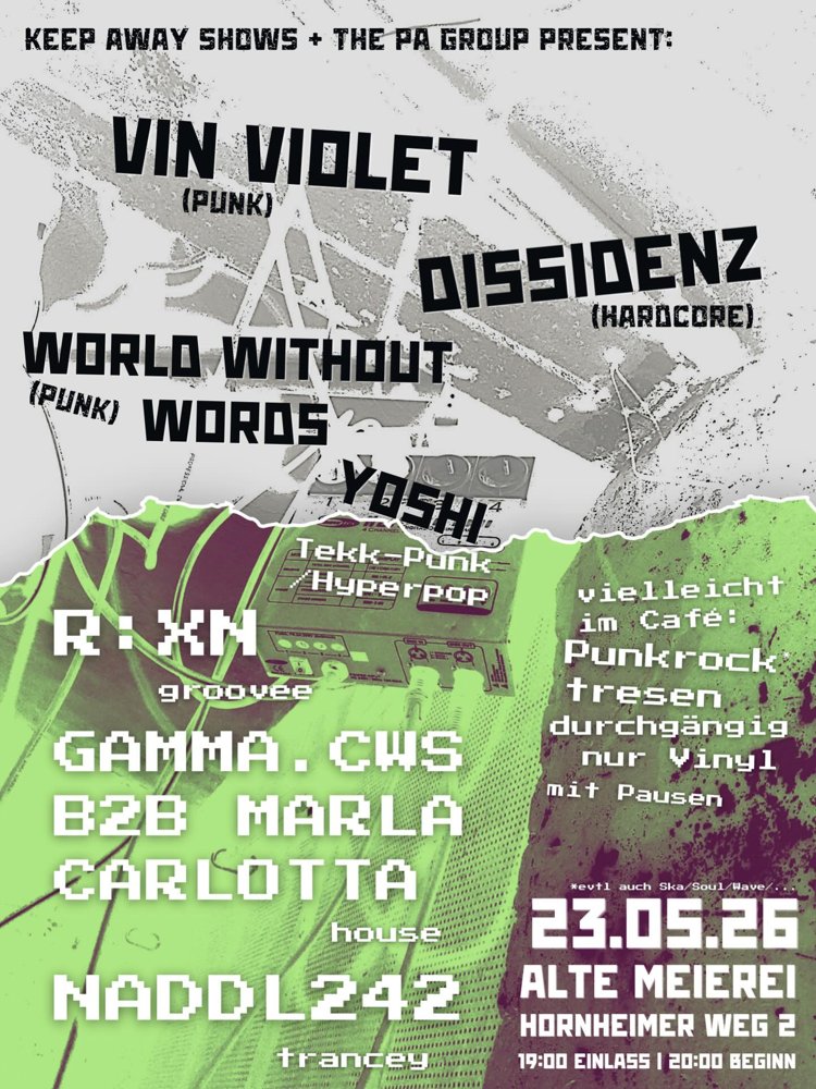 Vin Violet + Dissidenz + World Without Words + Yoshi