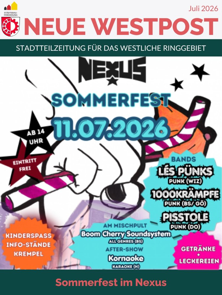 Nexus Sommerfest: Les Pünks + 1000Krämpfe + Pisstole