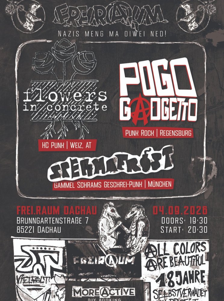 FLOWERS IN CONCRETE + POGO GADGETTO + SPERMAFROST
