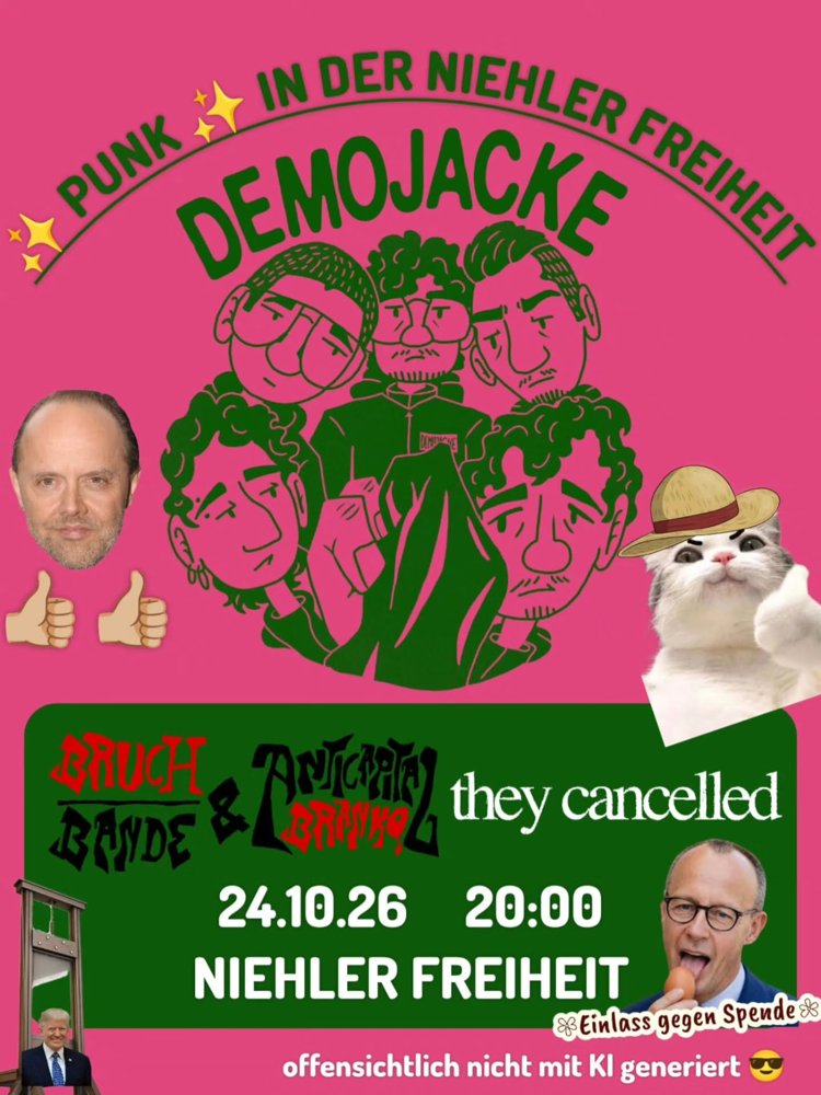 Demojacke + Bruchbande & Anticapital Branko + They cancelled