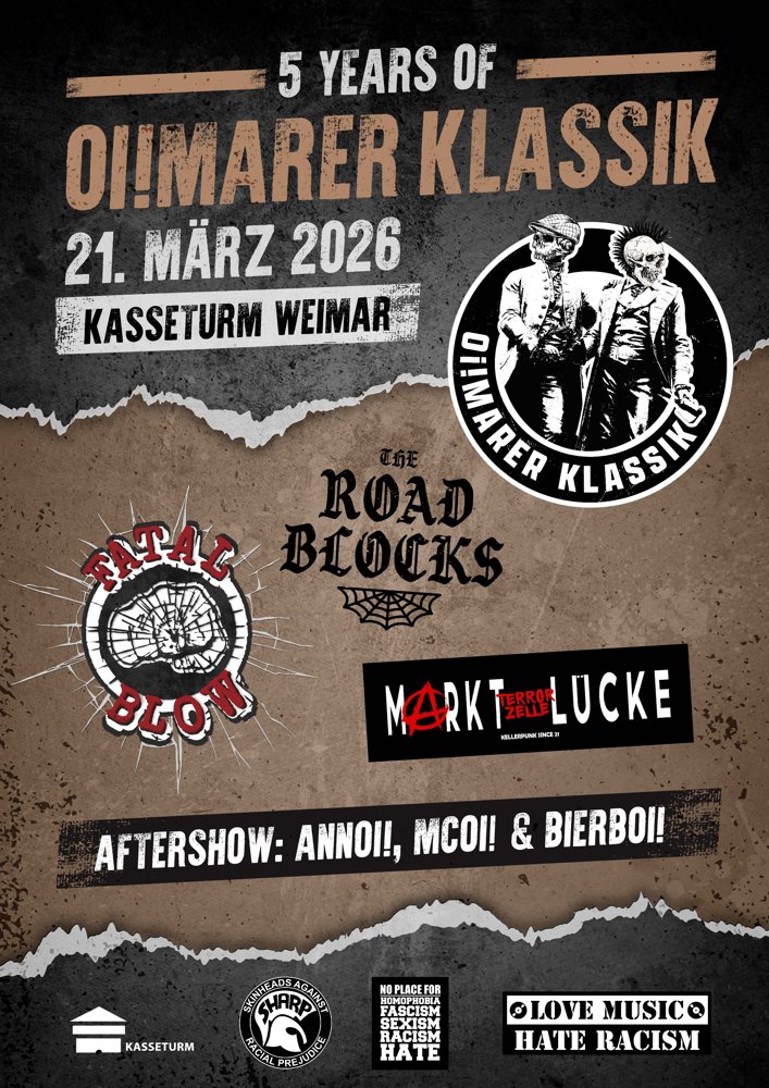 Oi!marer Klassik 5 - Fatal Blow, Roadblocks, Marktlücke Terrorzelle