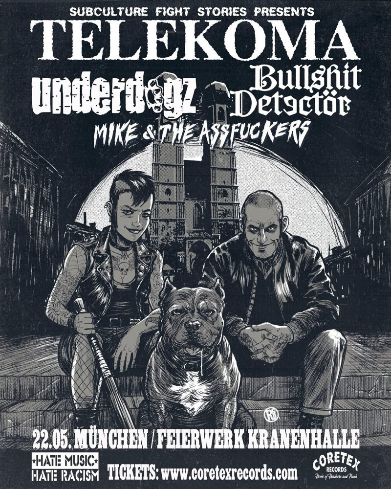 Telekoma + Underdogz + Bullshit Detector + Mike and the Assfuckers