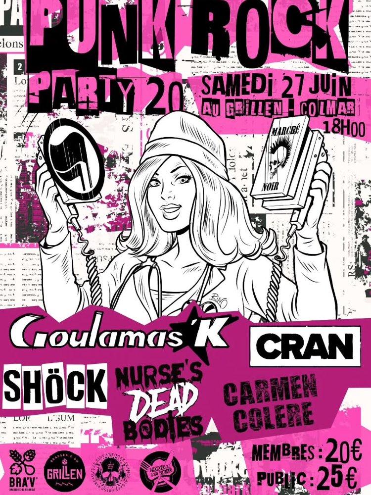 SHÖCK + Carmen Colère + Goulamas'K + Cran + Nurse’s Dead Bodies