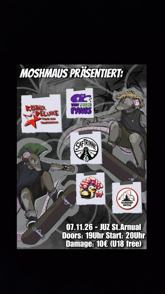 Risiko Deluxe + Saftrinne + Tiny Poison Paws + Sabotage 14 + Trümmerkapelle