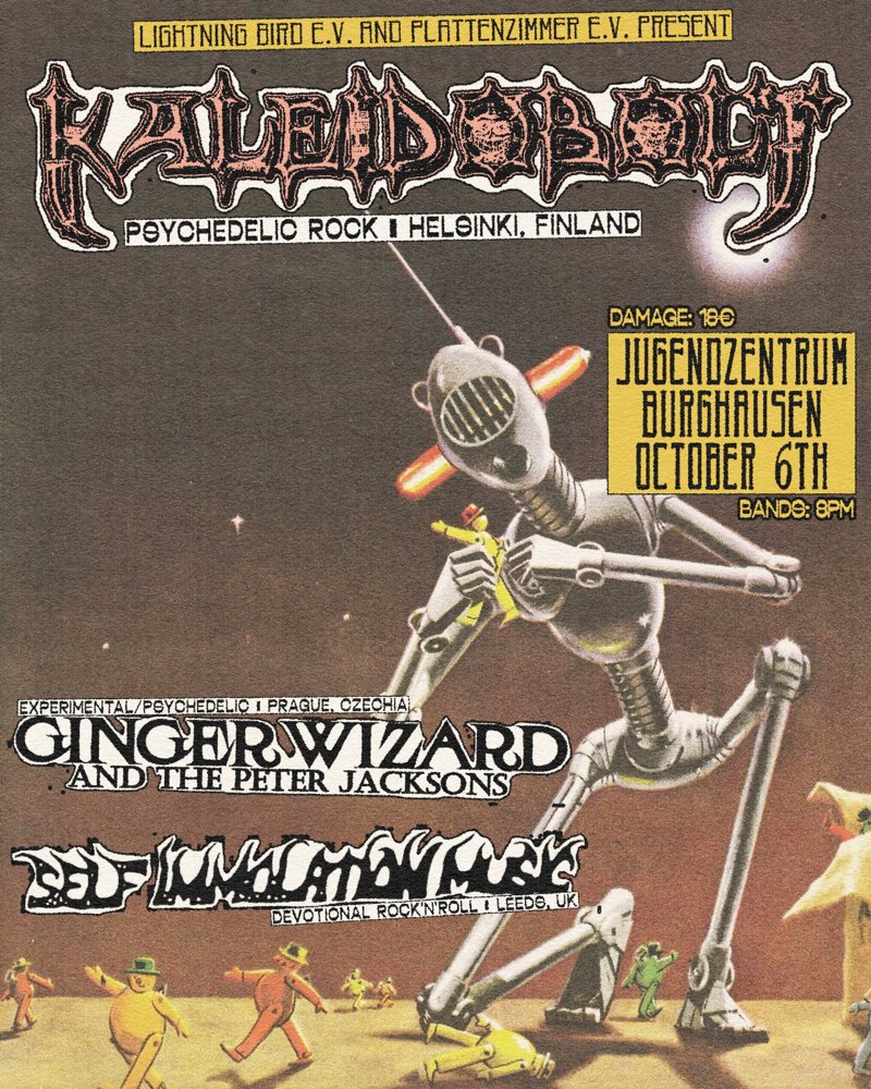 KALEIDOBOLT + GINGER WIZARD + SELF-IMMOLATION MUSIC