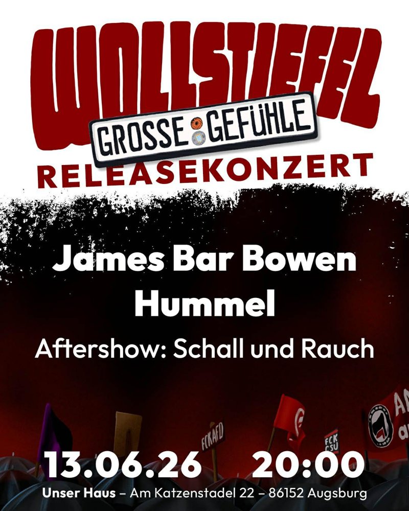 Releasekonzert: "Große Gefühle" von Wollstiefel (Akustikpunk)
