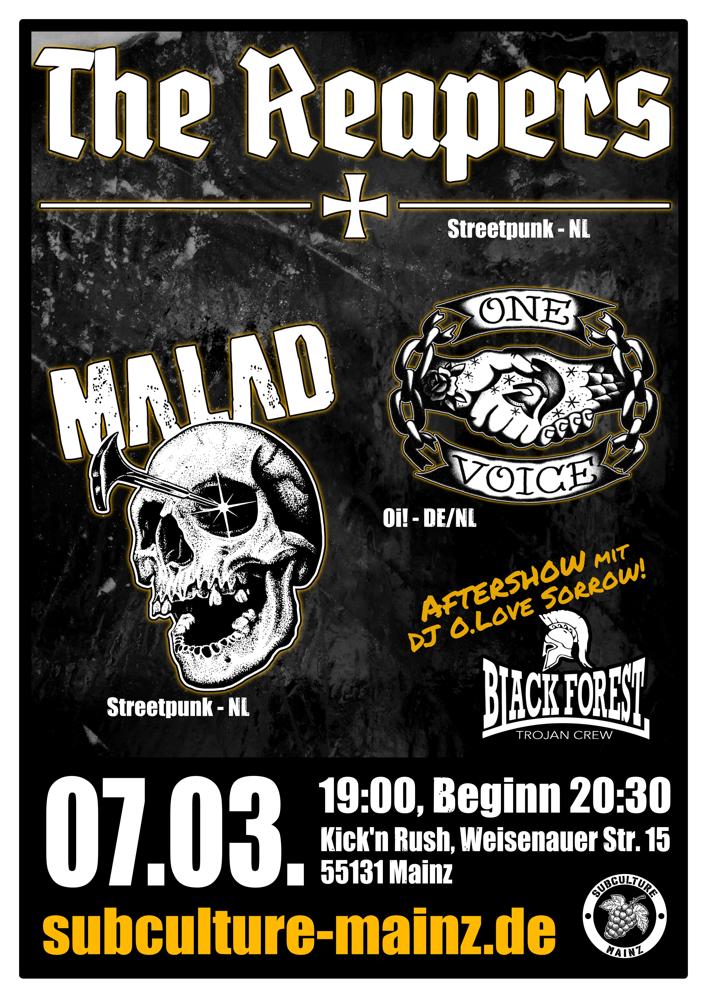The Reapers + Malad + One Voice + DJ O.Love Sorrow