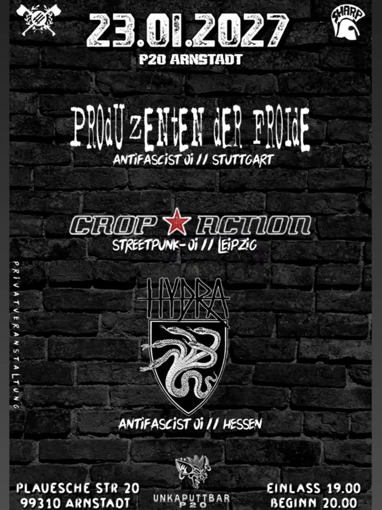 Produzenten der Froide + Crop Action + Hydra