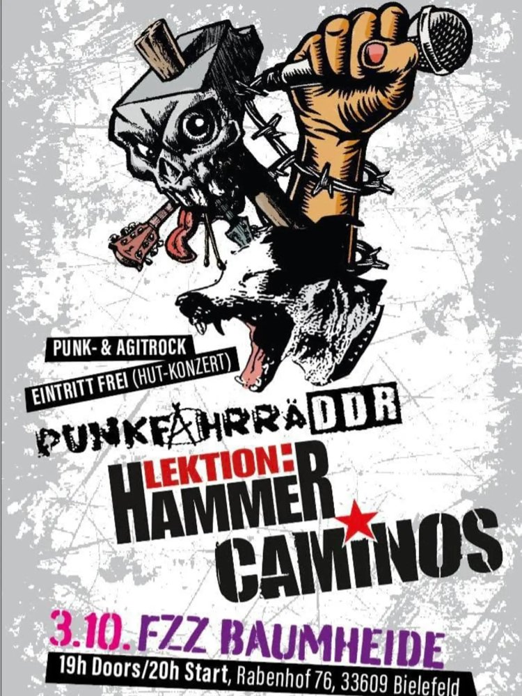 Punkfahrräddr + Lektion Hammer + Caminos
