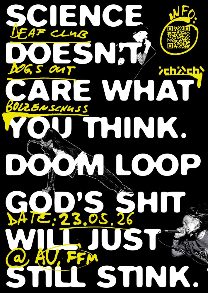 DEAFCLUB + DOGS OUT + BOLZENSCHUSS