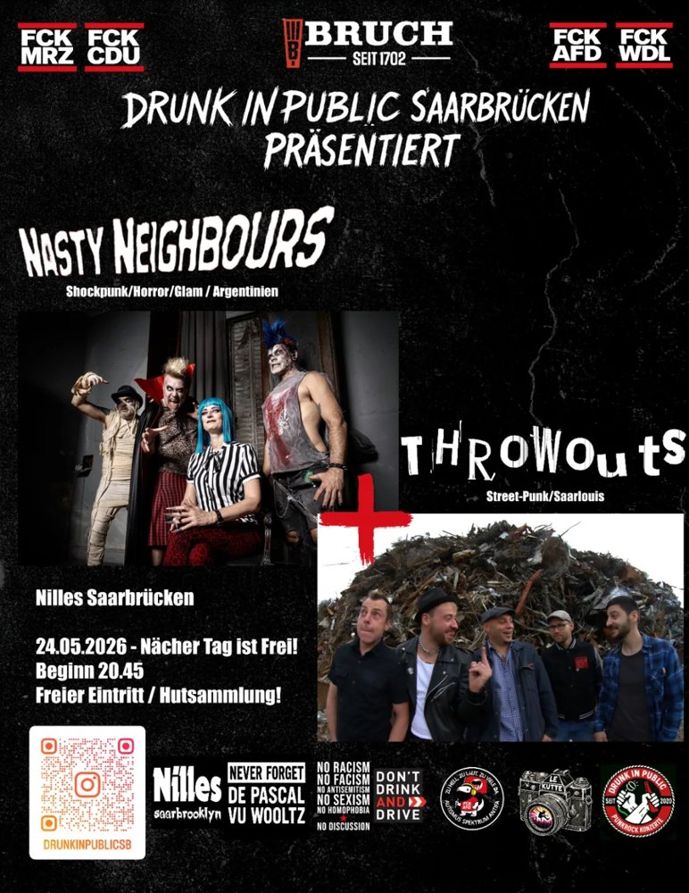 Nasty Neighbours + Throwouts